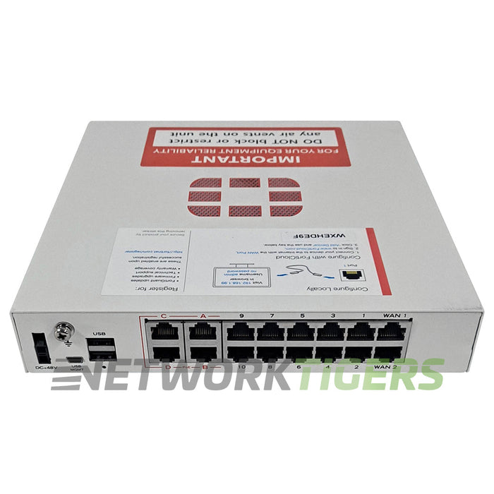 NEW Fortinet FG-90D-POE FortiGate 90D 3.5 Gbps 16x 1GB PoE RJ45 Firewall