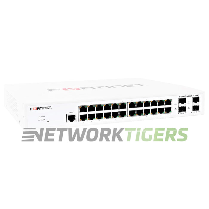 NEW Fortinet FS-124E 24x 1GB RJ45 4x 1GB SFP Registrable / Unclaimed Switch