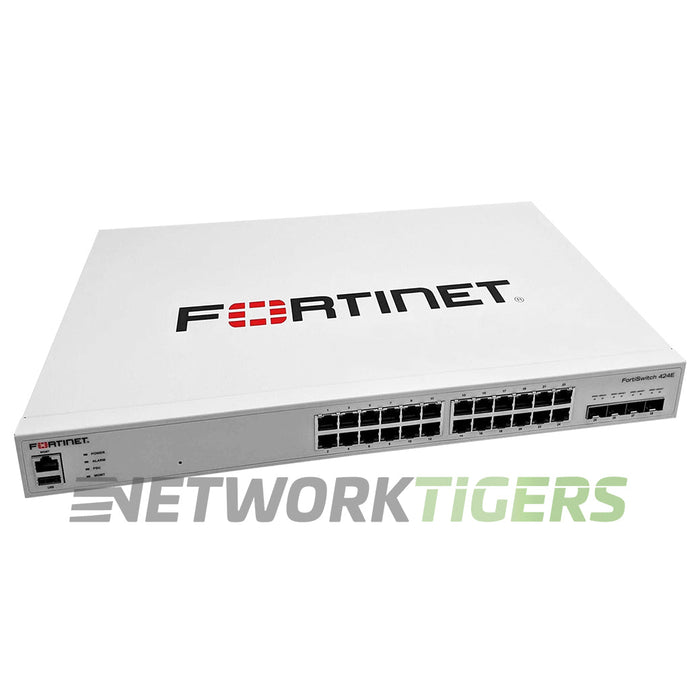 NEW Fortinet FS-424E 400 Campus Series 24x 1GB RJ45 4x 10GB SFP+ Switch