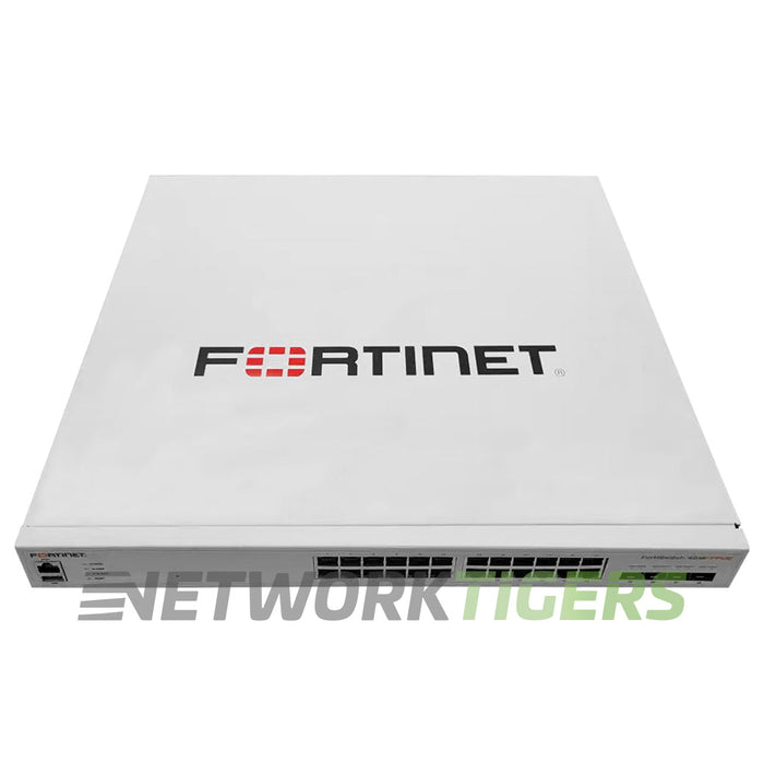 NEW Fortinet FS-424E-FPOE 24x 1GB PoE+ RJ45 4x SFP+ Local Management Only Switch
