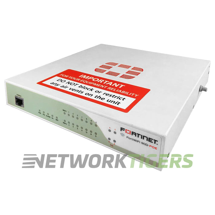 NEW Fortinet FWF-90D-POE Wireless 3.5 Gbps Local Management Only Firewall