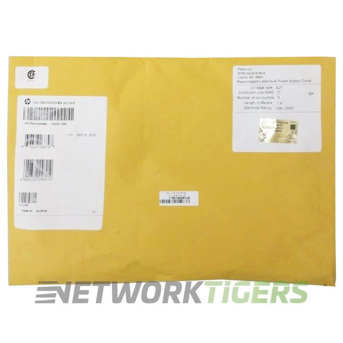 NEW HPE 142257-003 C13 - C14 WW 250V 10Amp 3.0m Jumper Power Cord