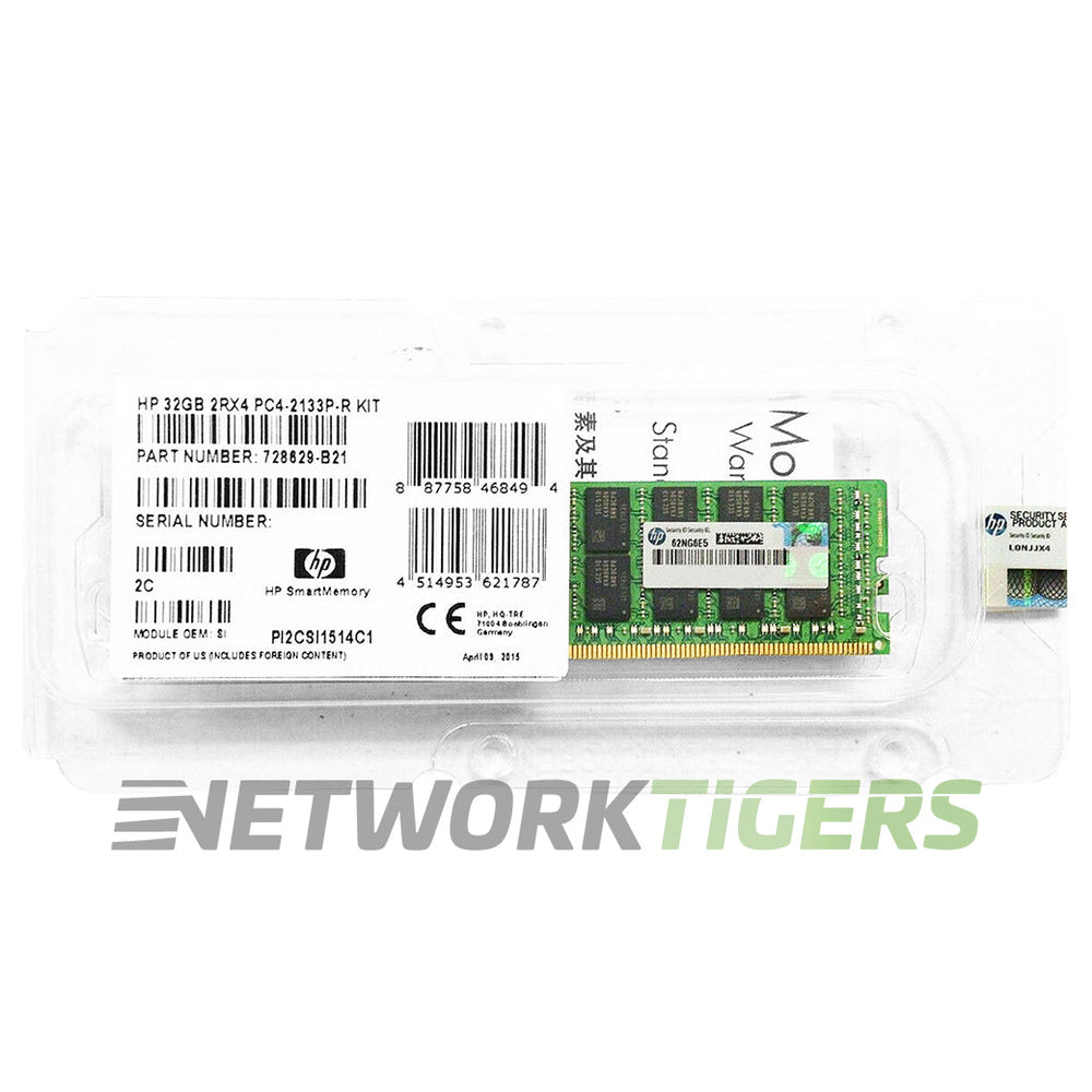 NEW HPE 728629-B21 32GB DDR4 SDRAM 2133 MHz Memory
