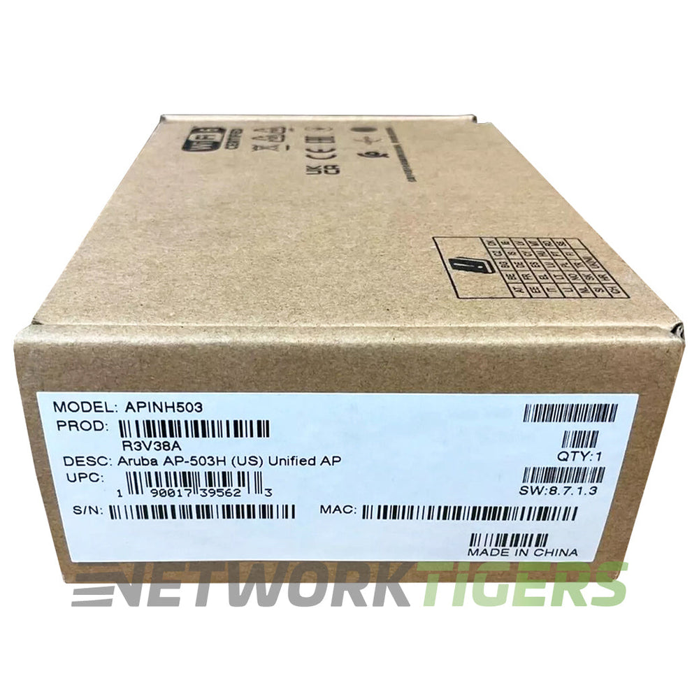NEW HPE Aruba AP-503H R3V38A (US) Wi-Fi 6 802.11ax Internal Ant Hospitality WAP