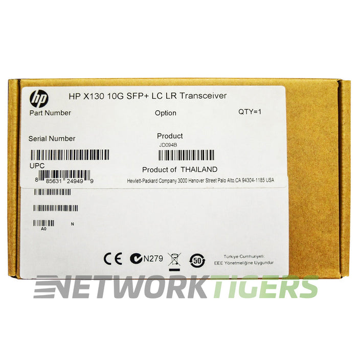 NEW HPE JD094B 10GB BASE-LR LC 1310nm Long Reach SMF LC SFP+ Transceiver