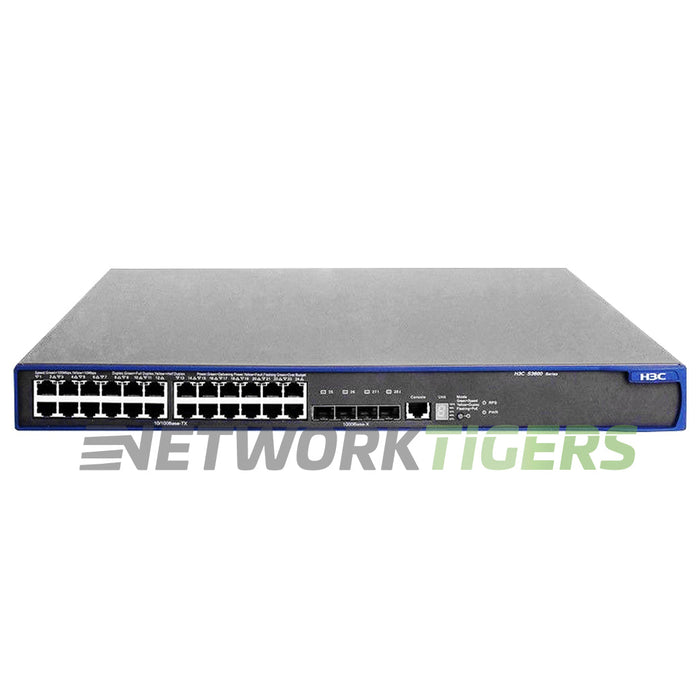 NEW HPE JD325A 3600 SI Series 24x FE PoE RJ45 4x 1GB SFP Switch