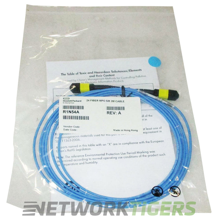 NEW HPE R1N54A 24 Fiber MPO Single-mode 3m Cable