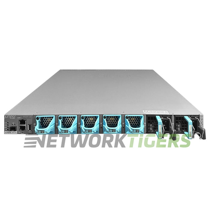 NEW Juniper QFX5100-24Q-D-3AFI 24x 40GB QSFP+ 2x Mod Slots B-F Air (DC) Switch