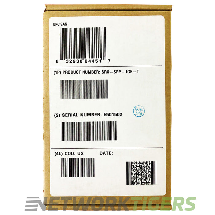 NEW Juniper SRX-SFP-1GE-T 1GB BASE-T RJ45 Copper SFP Transceiver