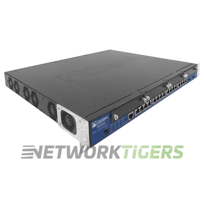 NEW Juniper SRX240H2-DC 1.8 Gbps 16x 1GB RJ45 4x Open PIM Slot (DC) Gateway