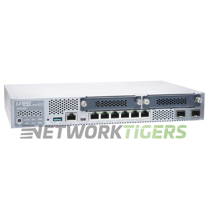 NEW Juniper SRX320-SYS-JB-P 1Gbps 6x 1GB PoE+ RJ45 2x 1GB SFP Gateway w/ Junos