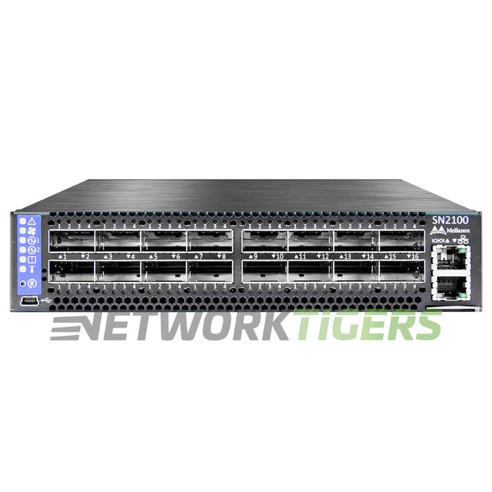 NEW Nvidia Mellanox MSN2100-BB2F 16x 40GB QSFP28 Back-to-Front Air Onyx Switch