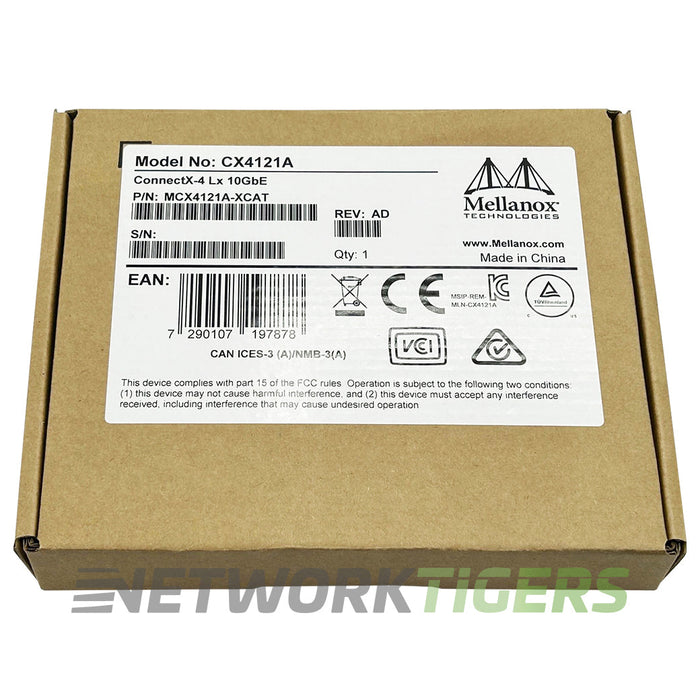NEW nVidia Mellanox MCX4121A-XCAT ConnectX-4 LX 2x 10GB SFP+ PCIe 3.0 x8 NIC