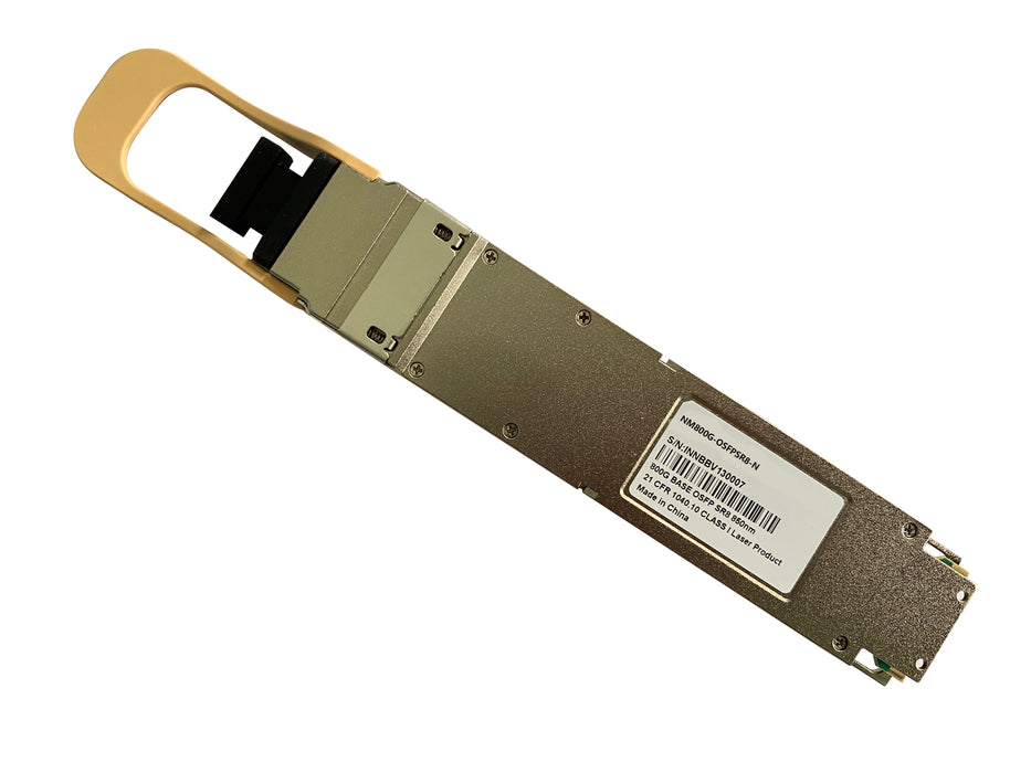 NVIDIA InfiniBand MMA4Z00-NS Compatible  800Gb/s Twin-port OSFP, 2x400Gb/s Multimode SR8 50m 850nm, Two MPO-12/APC,
