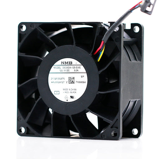 NMB 08038DA-12S-Ewe 80x80x38mm 12V DC 5.0A Axial Cooling Fan