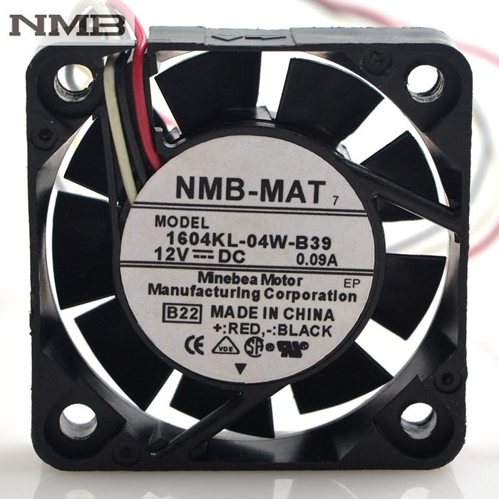 NMB 1604KL-04W-B39 40x40x10mm 12V DC 0.09A Axial Cooling Fan