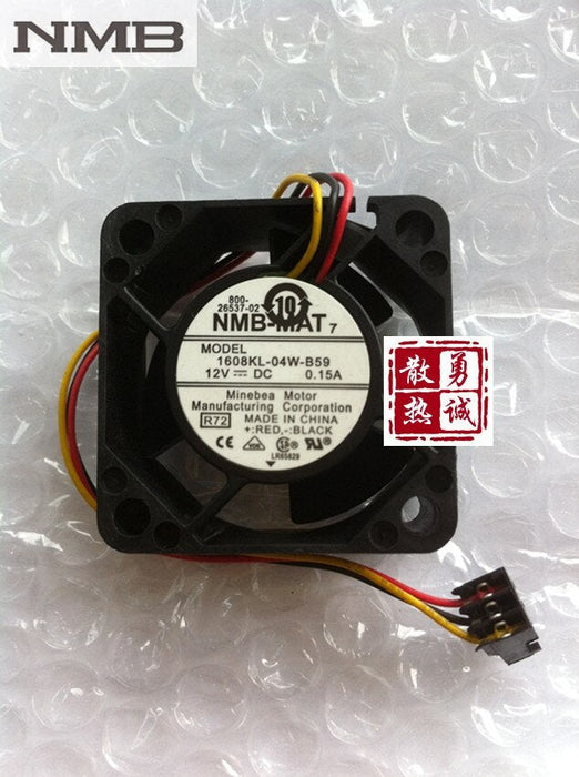 NMB 1608KL-04W-B59 40x40x20mm 12V DC 0.15A Axial Cooling Fan