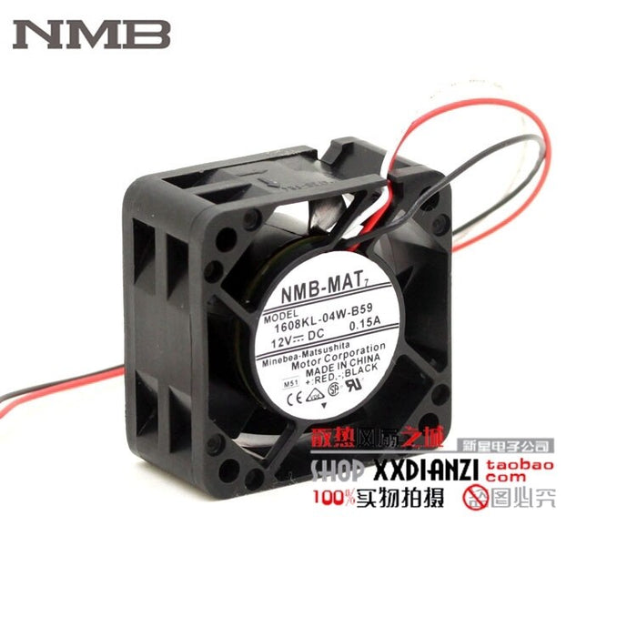 NMB 1608KL-04W-B59 40x40x20mm 12V DC 0.15A Axial Cooling Fan