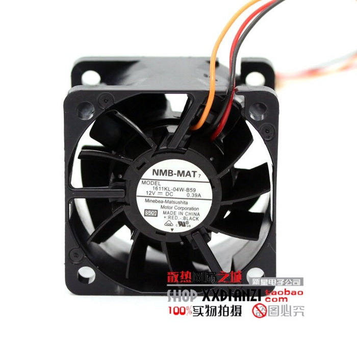 NMB 1611KL-04W-B59 40x40x28mm 12V DC 0.39A Axial Cooling Fan