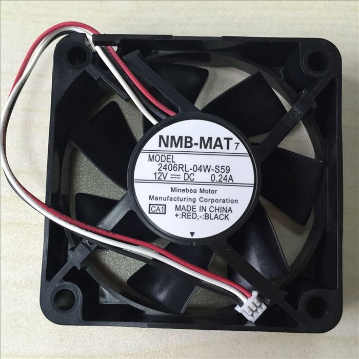 NMB 2406RL-04W-S59 60x60x15mm 12V DC 0.24A Axial Cooling Fan