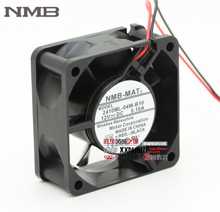 NMB 2410ML-04W-B10 12V DC 0.10A Axial Cooling Fan