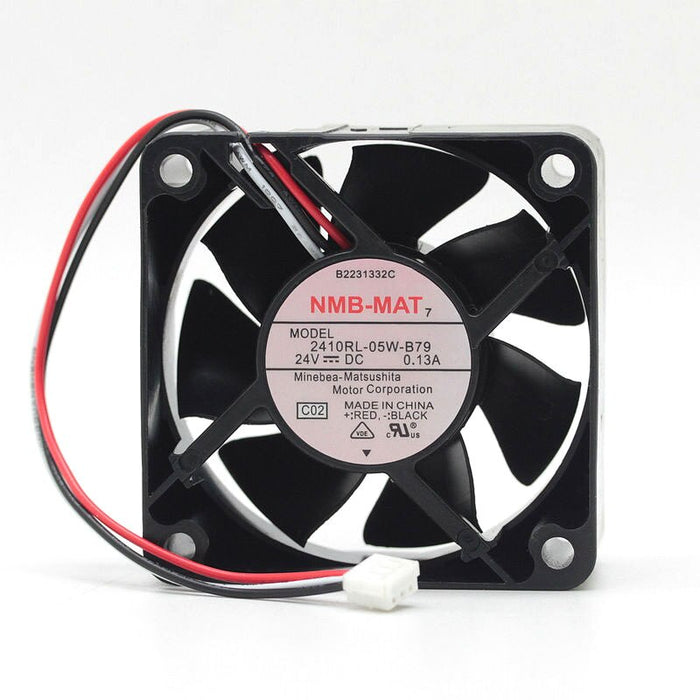 NMB 2410RL-05W-B79 24x24x10mm 24V DC 0.13A Axial Cooling Fan