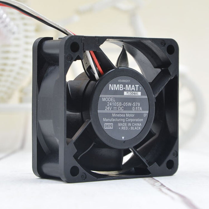 NMB 2410SB-05W-S79 60x60x25mm 24V DC 0.17A Axial Cooling Fan