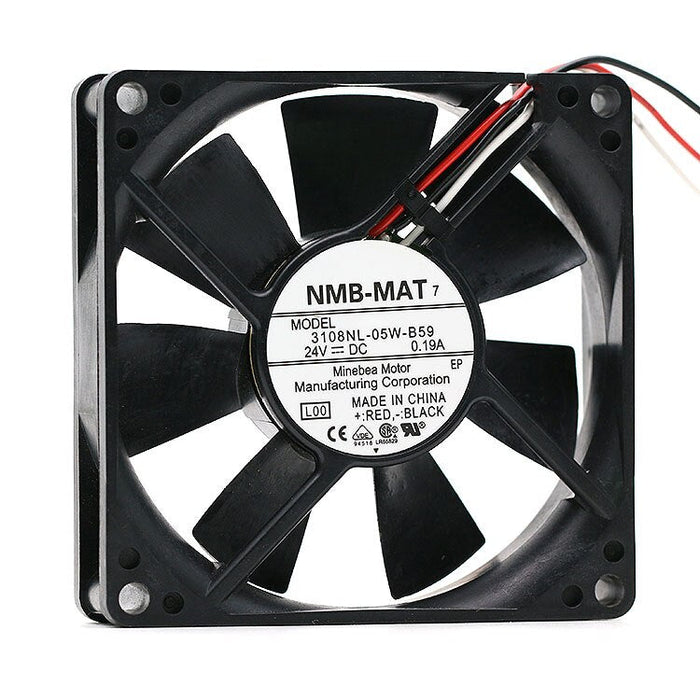 NMB 3108NL-05W-B59 80x80x20mm 24V DC 0.19A Axial Cooling Fan
