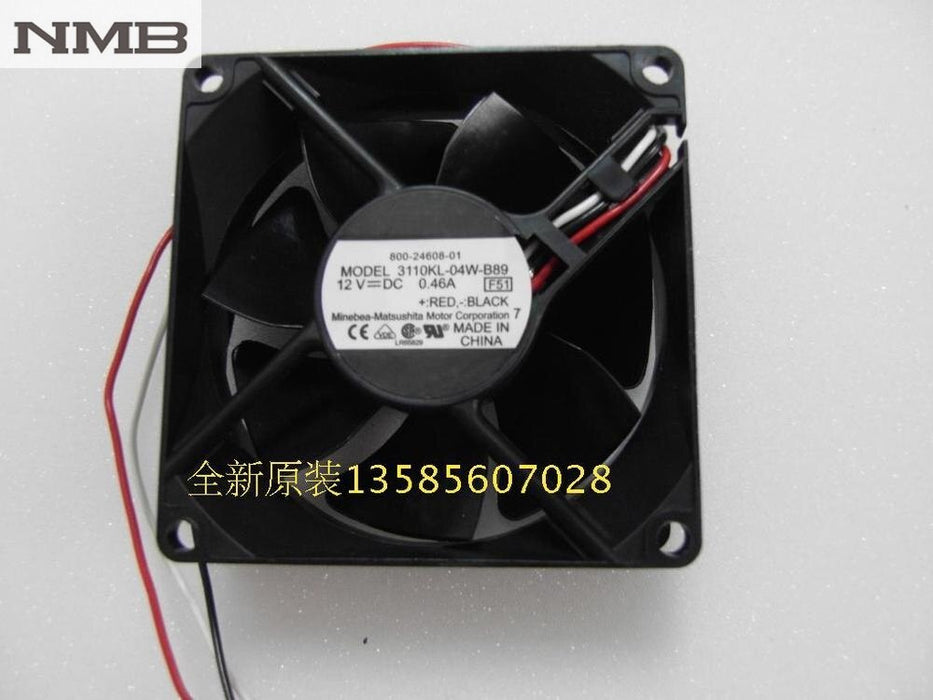 NMB 3110KL-04W-B89 31x31x10mm 12V DC 0.46A Axial Cooling Fan