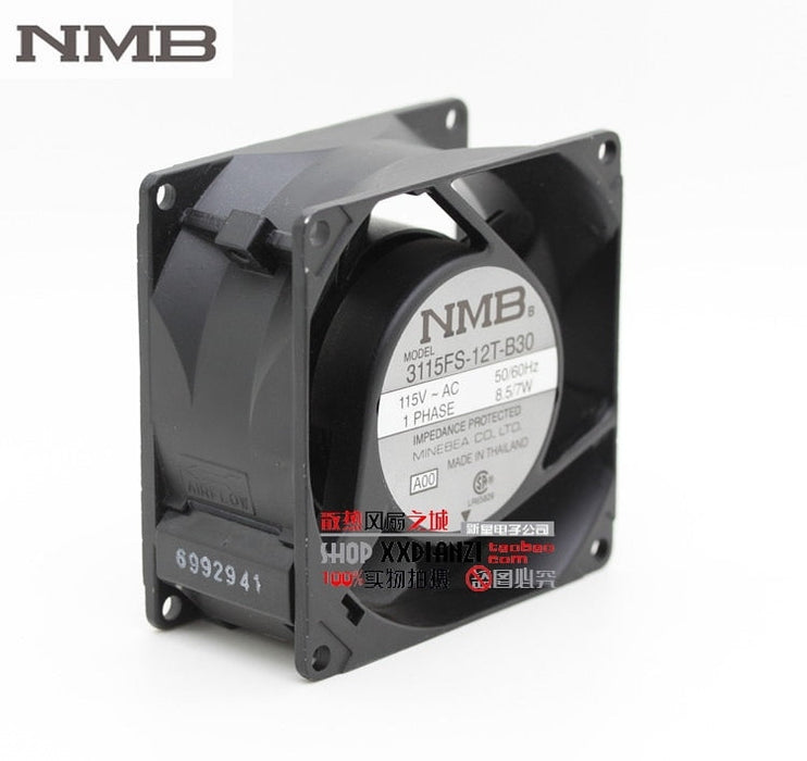 NMB 3115FS-12T-B30 80x80x38mm 115V AC Axial Cooling Fan