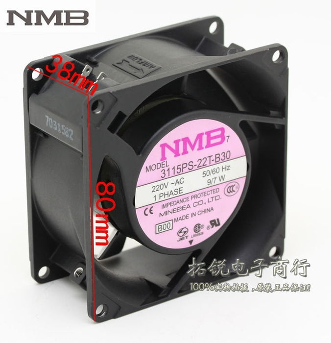 NMB 3115PS-22T-B30 31x31x15mm Axial Cooling Fan