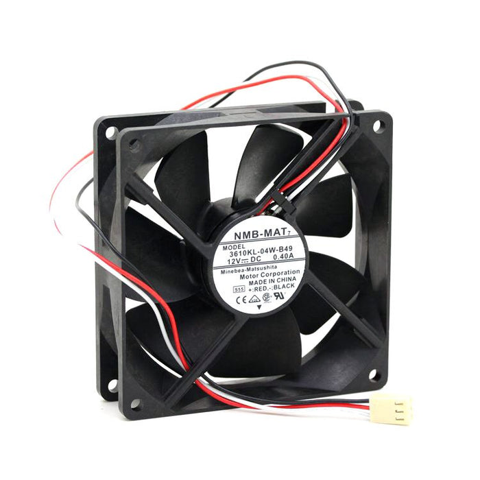 NMB 3610KL-04W-B49 90x90x25mm 12V DC 0.28A Axial Cooling Fan