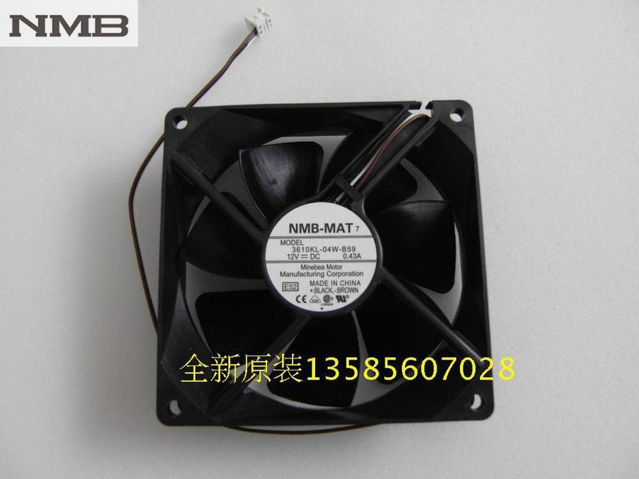 NMB 3610KL-04W-B59-E52 92x92x25mm 12V DC 3-Wire Axial Cooling Fan