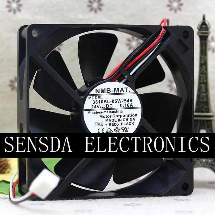 NMB 3610KL-05W-B49 92x92x25mm 24V DC Axial Cooling Fan