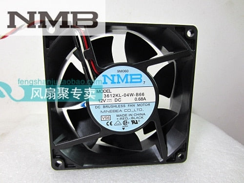 NMB 3612KL-04W-B66 92x92x32mm 12V DC Industrial Cooling Fan