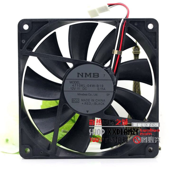 NMB 4710KL-04W-B19 120x120x25mm 12V DC 0.11A Axial Cooling Fan