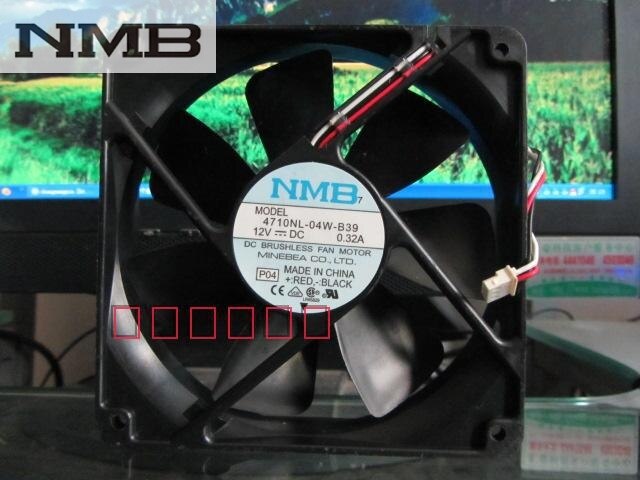 NMB 4710NL-04W-B39 120x120x25mm 12V DC 0.32A 3-Wire Axial Cooling Fan