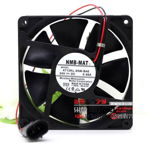 NMB 4712KL-05W-B40 47x47x12mm 24V DC 0.48A Axial Cooling Fan