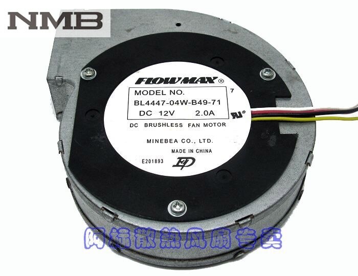 NMB BL4447-04W-B49 44x44x47mm 12V DC 2A Axial Cooling Fan