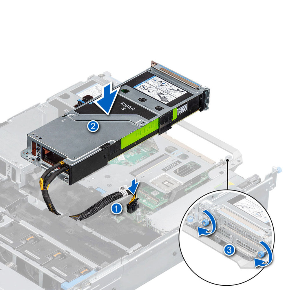NRJDP — R3A FH Fl Riser Assembly | Dell PowerEdge R7525