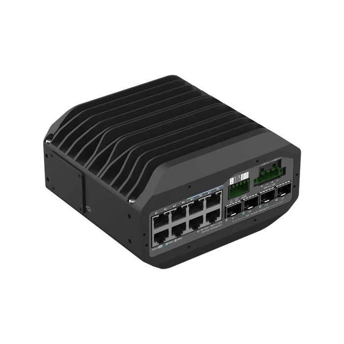 NSComm IS5200-8GT4XS-UP-DC 8x1G (PoE++) & 4x10G SFP+ Industrial PoE Switch