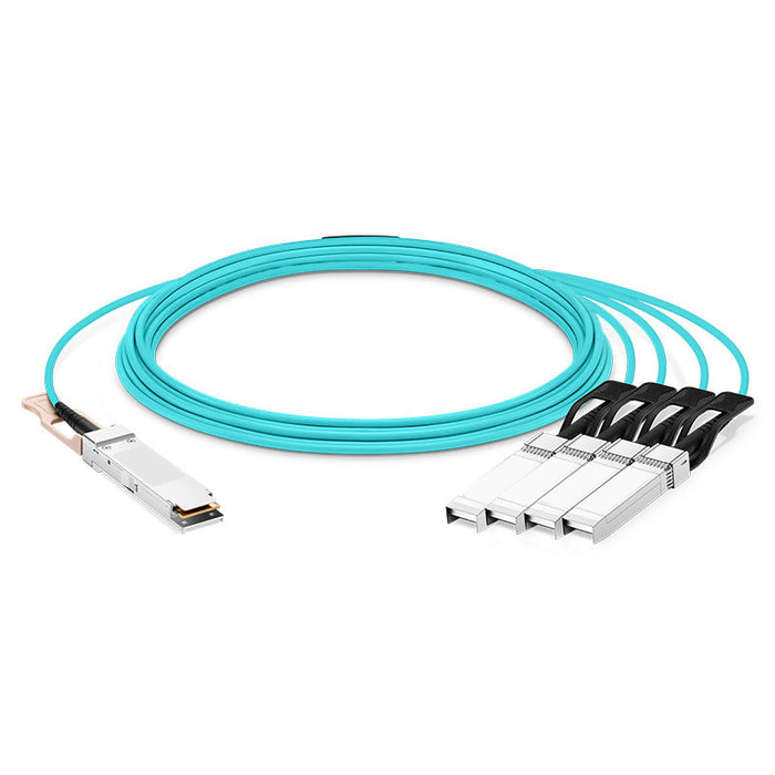 NSComm 100G QSFP28 to 4x25G SFP28 Active Optical Cable, OM3 Multimode, up to 30m