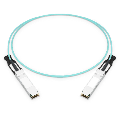 NSComm 200G QSFP56 to QSFP56 Active Optical Cable, OM3 Multimode, up to 30m