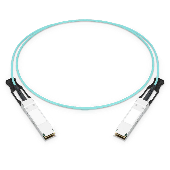 NSComm 200G QSFP56 to QSFP56 Active Optical Cable, OM3 Multimode, up to 30m