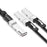 NSComm 400G PAM4 QSFP-DD to 2x200G QSFP56 Direct Attach PVC Copper Cable, up to 3m