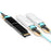 NSComm 400G QSFP56-DD to 2x200G QSFP56 Active Optical Cable, OM3 Multimode, up to 30m