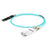 NSComm 400G QSFP56-DD to 2x200G QSFP56 Active Optical Cable, OM3 Multimode, up to 30m
