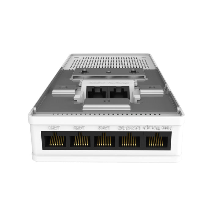 NSComm FAP655P WiFi 6 AX3000 Dual-Band In-Wall Access Point with PoE Out and 4xLAN