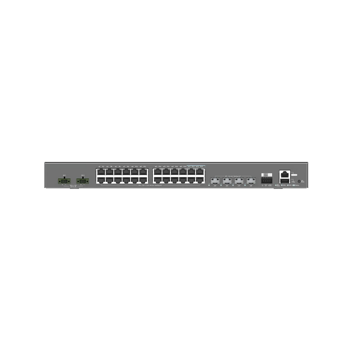 NSComm IS5200-24GT4XS-UP-DC 24x1G (PoE+) & 4x10G SFP+ Industrial PoE Switch