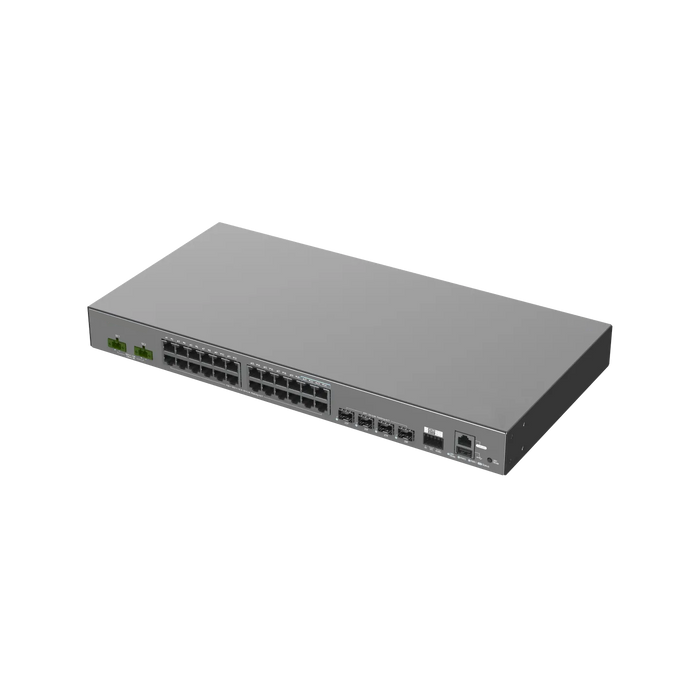 NSComm IS5200-24GT4XS-UP-DC 24x1G (PoE+) & 4x10G SFP+ Industrial PoE Switch